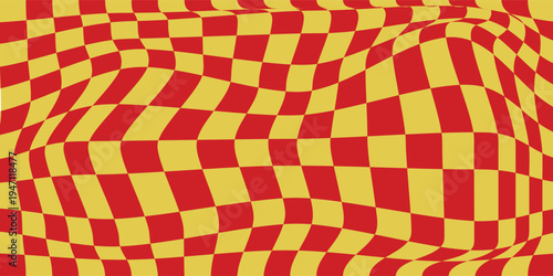 chess board pattern gold and red. seamless geometric pattern with triangles, red diamond checkerboard repeat pattern, replete image, design for fabric printing