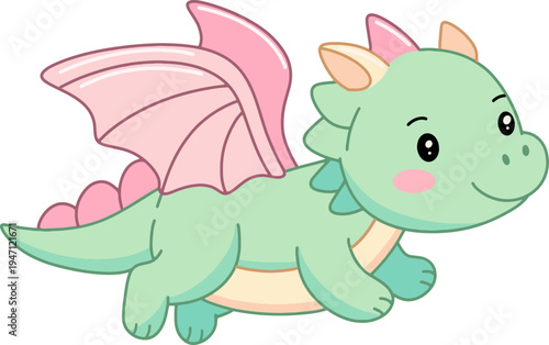 Cute Baby Dragon Fantasy Character