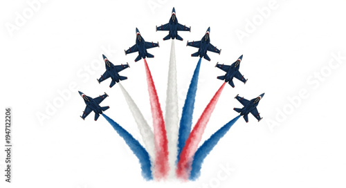 Military Jets Fly Formation.