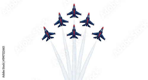 Military Jets Fly Formation.