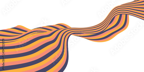 Abstract gradient flowing lines background.