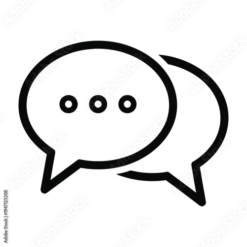 Chat bubbles communication symbol