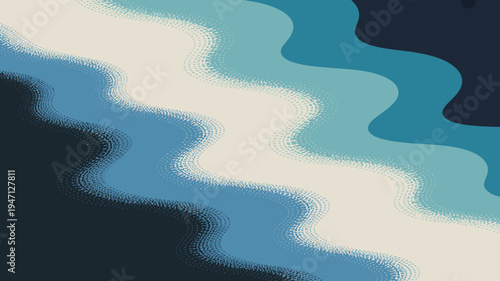 An abstract background features flowing wavy bands of muted blue and cream colors creating a soft textured visual effect high quality professional detailed modern elegant stylish
