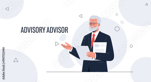 Professional Advisor Man Offering Consultation and Advice