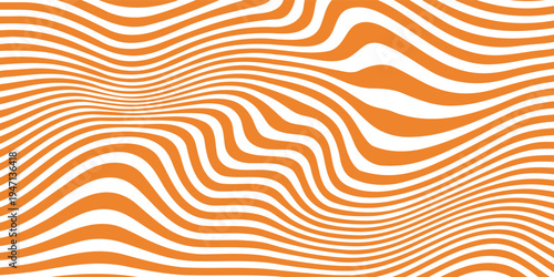 Wavy caramel background. Vector pattern with candy texture. Liquid chocolate illustration