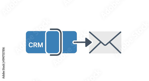 CRM system sending automated email.