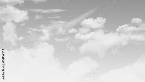 Dark gray clouds sky with clouds.