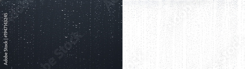 Obraz na płótnie Water drops rainy window smooth subtle layer banner overlay PNG transparent back