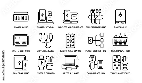 Essential tech accessories: chargers, power banks, and usb hubs for modern devices