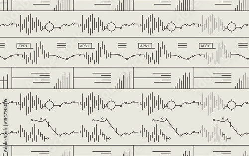 Sound wave patterns on beige background waveform audio signal pattern waveform pattern