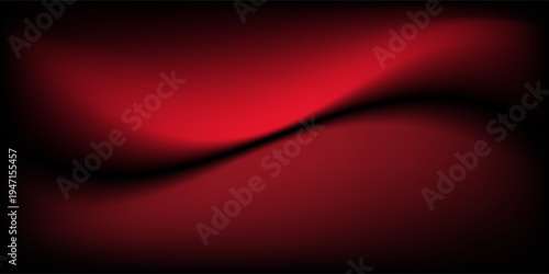 Red studio background. Abstract limbo podium studio room. Dark red gradient wall floor and spotlight scene. Showcase  promotion display. Vector stage mockup illustration