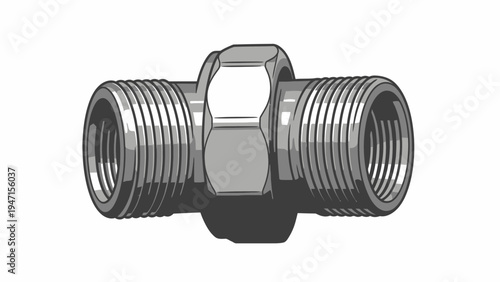 Metal Pipe Fitting Connector.