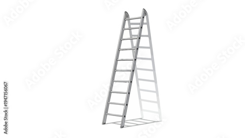 Metal Step Ladder Standing.