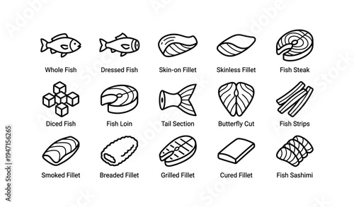 Various fish cuts and preparations: guide to fillets, steaks, and more