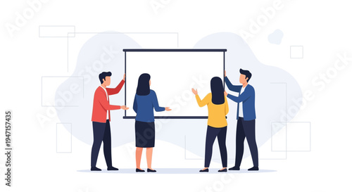 Team Collaboration Meeting Presentation Strategy Planning Business People