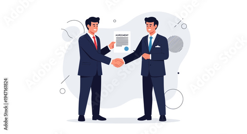 Businessmen shaking hands over agreement, partnership success, teamwork, deal closing