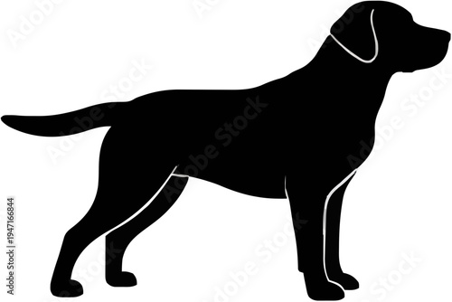 Labrador Retriever Silhouette – Flat Vector Plotter Cut File