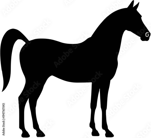 Arabian Horse Silhouette – Flat Vector Plotter Cut File
