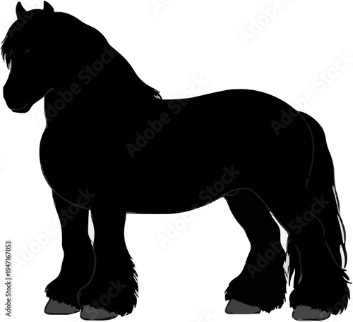 Andalusian Horse Silhouette – Flat Vector Plotter Cut File