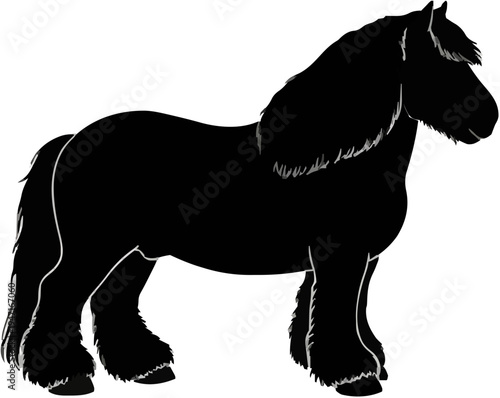 Andalusian Horse Silhouette – Flat Vector Plotter Cut File