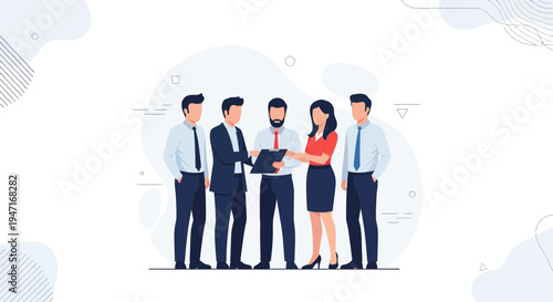 Business Team Meeting Discussion Strategy Planning Corporate Professionals Collaboration