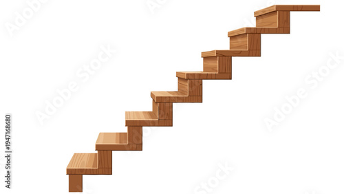Brown Wooden Staircase Steps.