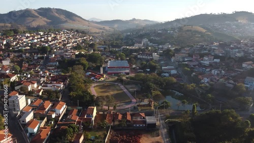 City of the beautiful mountains of Minas Gerais in Brazil