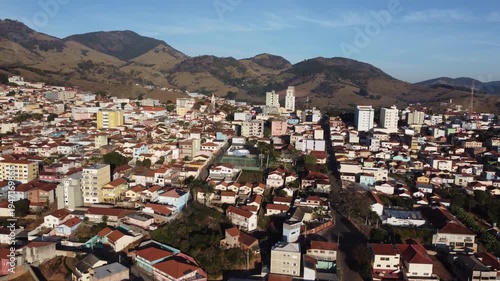 City of the beautiful mountains of Minas Gerais in Brazil