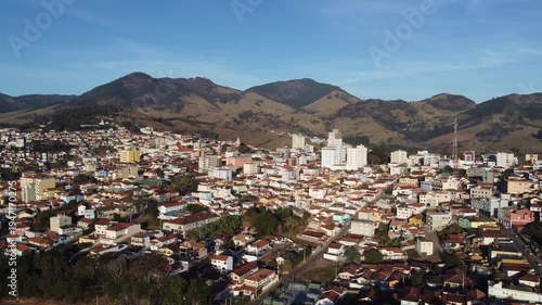 City of the beautiful mountains of Minas Gerais in Brazil