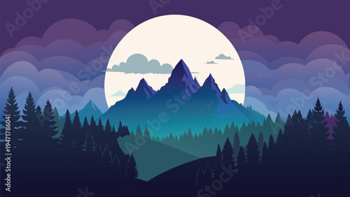 A vibrant illustration of a stone pathway leading to stairs in a lush and colorful tropical garden