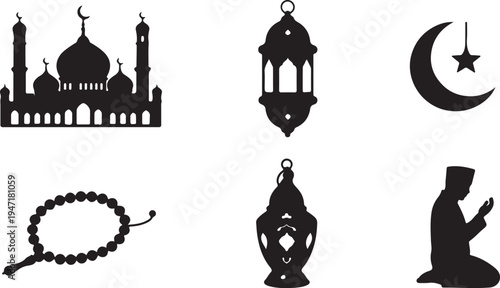 Ancient architectural ruins with intricate geometric patterns and vertical columns