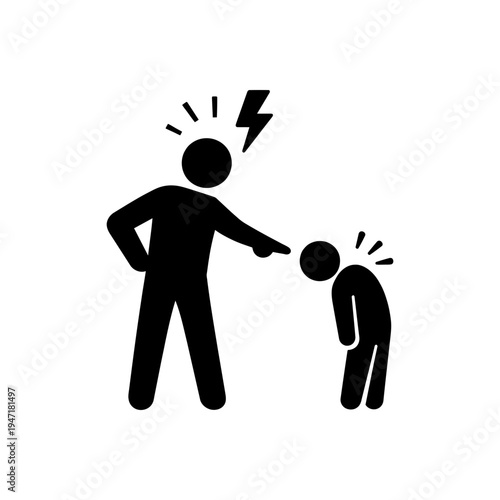 Verbal Abuse Workplace Bullying Icon