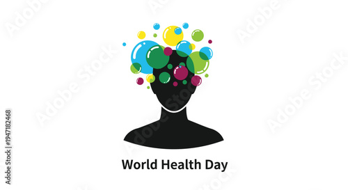 World Health Day vector illustration, health awareness icon