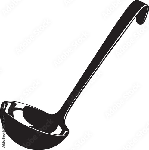 Spoon on white background illustration
