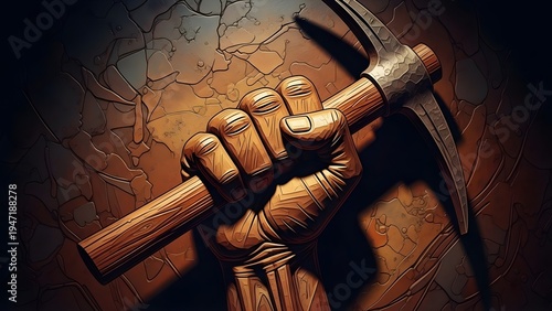 Labour day tribute workers' rights and unity symbolized by tools