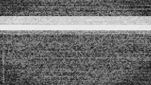 Digital tv noise glitch effect, noise static television VFX. simple static color noise glitch error video damage bad interference and no signal animation, transition effect for video editing. 4k