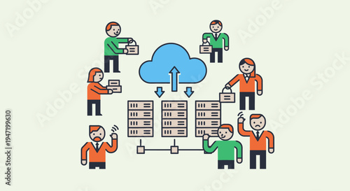 teamwork in cloud computing and data storage