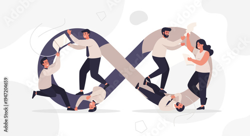 DevOps Teamwork: Agile Workflow and Continuous Integration Concept