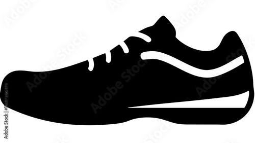 Sneakers silhouette vector symbol