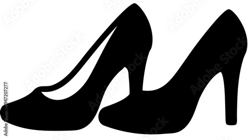 High heel shoes vector icon