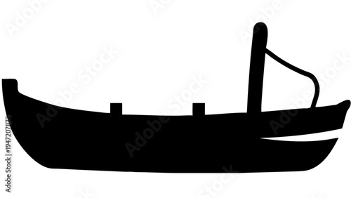 Small row boat vector symbol