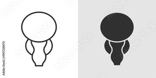 Prostate Health Icon representing male reproductive health, prostate checkups, urology care, early detection of prostate issues, and overall men’s wellness.