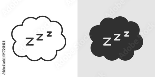 Snoring Icon representing sleep disturbances, breathing issues during sleep, nighttime snoring, sleep health monitoring, and awareness of sleep-related conditions.
