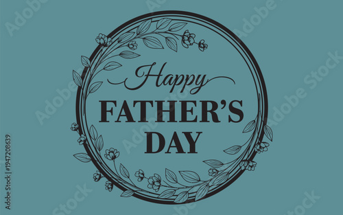 Happy father's day wishes greeting card for dad with beautiful design