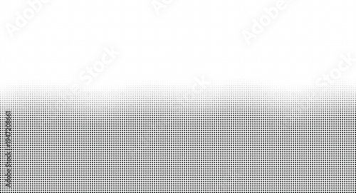 Abstract pattern of dense black dots creating a textured horizontal line against a white background isolated on transparent background, Vector, illustration
