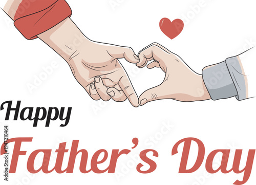 Happy father's day wishes greeting card with heartfelt love and appreciation for dads