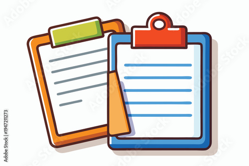 clipboards vector illustration with white backgrou (1)