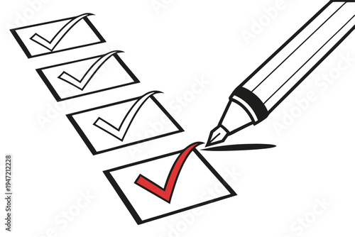checkmarks progress tracking vector illustration (1)
