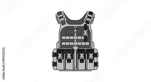 Tactical Vest, Body Armor, Military Gear, Bulletproof Vest, Combat Equipment