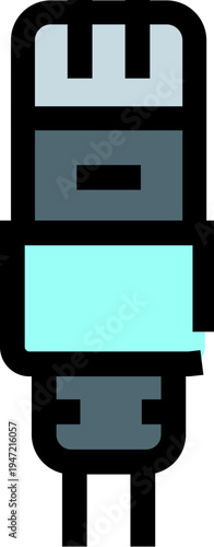 Audio video multimedia cable connector plug providing connectivity for various electronic devices, facilitating sound and signal transmission through hardware interface